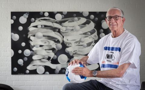 De 77-jarige Jan Blaauw voelt zich bevoorrecht nog te kunnen sporten.