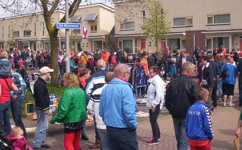 Koningsdag in Wolfsbos in 2017.