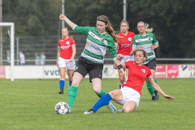 De Weide vrouwen boeken ruime overwinning op laagvlieger Glimmen