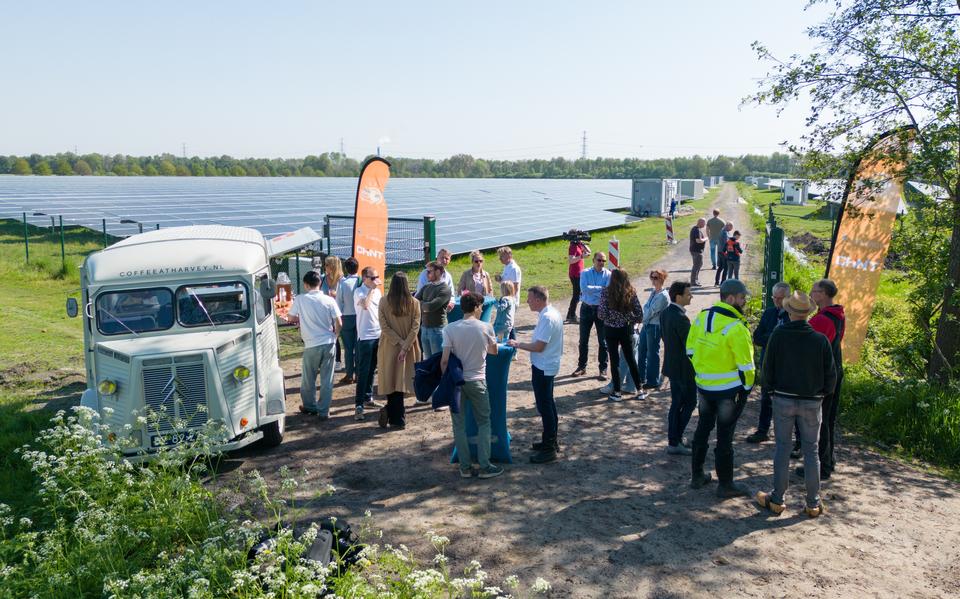De opening van het zonnepark in Pesse.