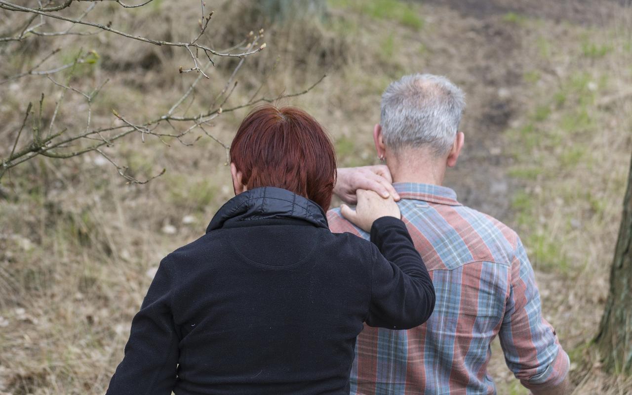 Een wandeling met een mantelzorger. Een wandeling met een mantelzorger.
