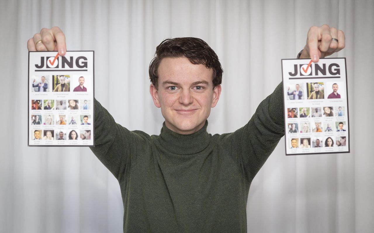 Lijsttrekker Jong Jaron Tichelaar. Lijsttrekker Jong Jaron Tichelaar.