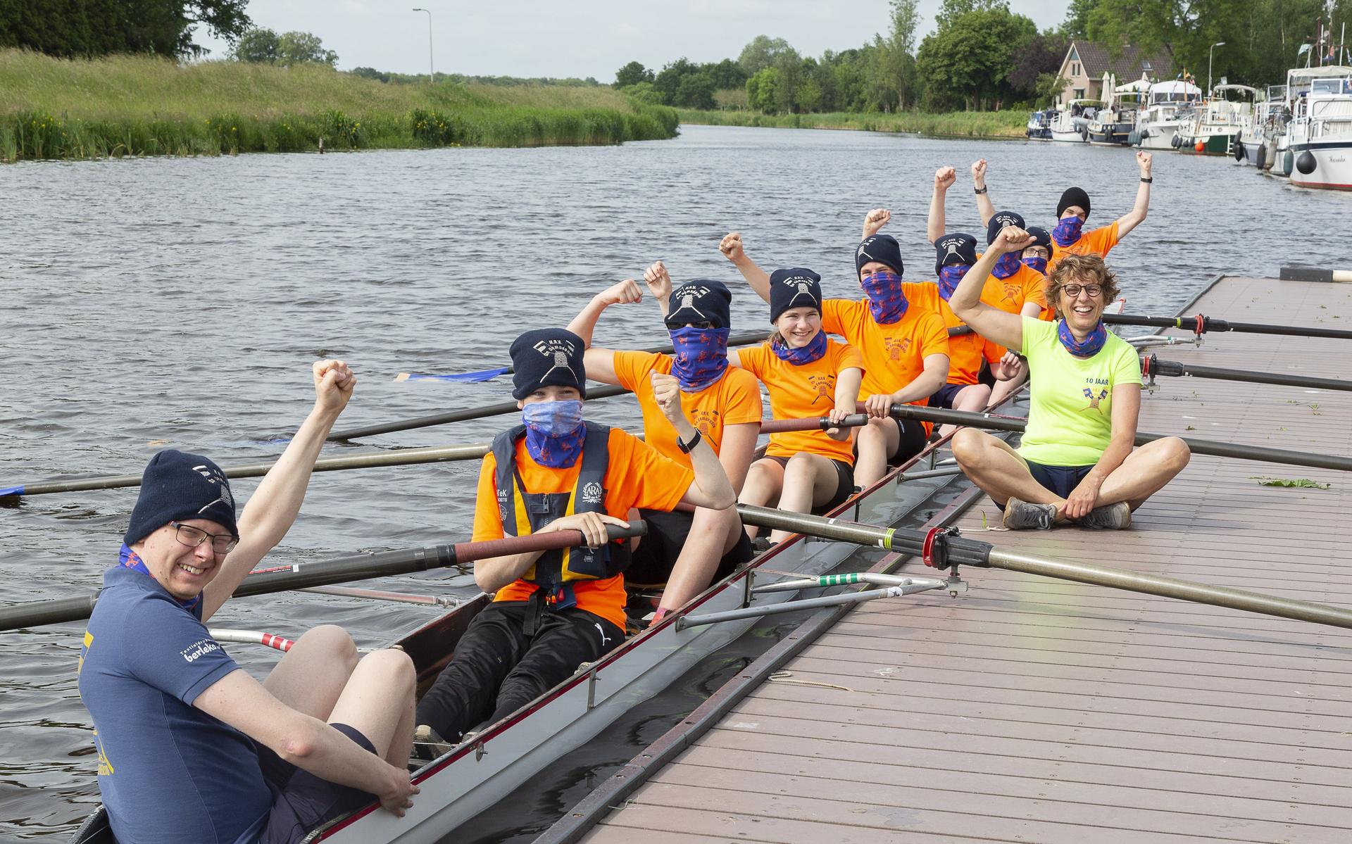 Jeugdleden roeivereniging De Compagnie winnen fotowedstrijd.