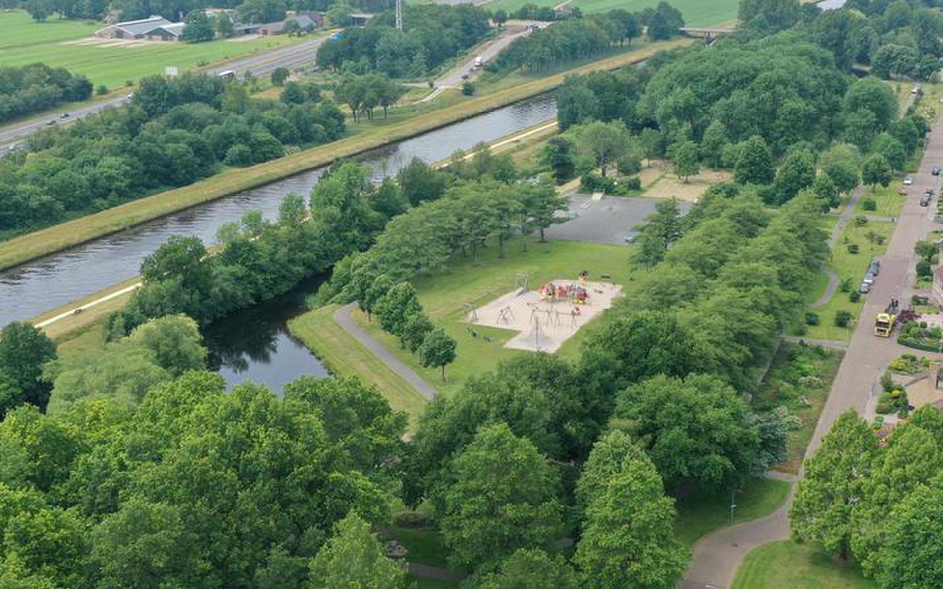 Luchtfoto Zuiderpark Hoogeveen.