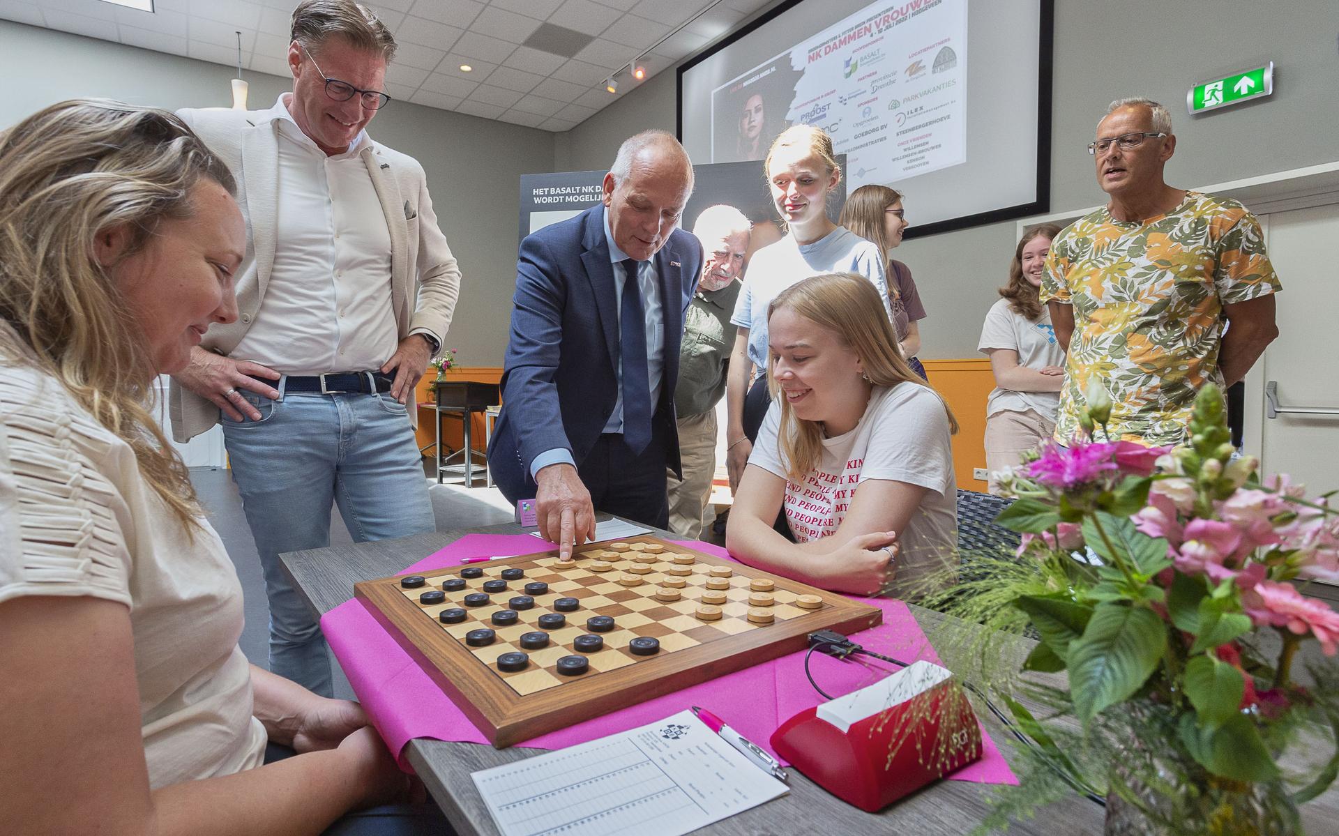 De opening van het NK dammen.