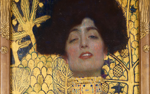 Een detail uit en werk van Gustav Klimt. 