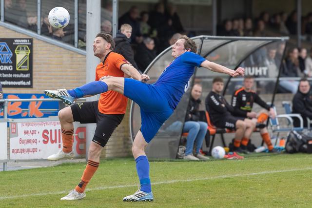 Hollandscheveld pakt punt tegen Nagele, waarbij Vos sta in de weg is voor de aanvallers van de gaste