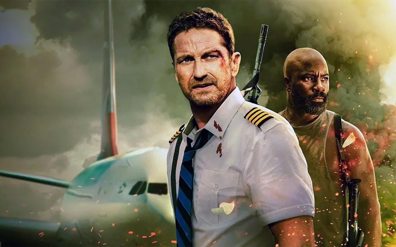 De Schotse acteur Gerard Butler (links) speelt de hoofdrol in de nieuwe actiefilm ?Plane? die op 2 februari 2023 in de Nederlandse bioscopen in première gaat.