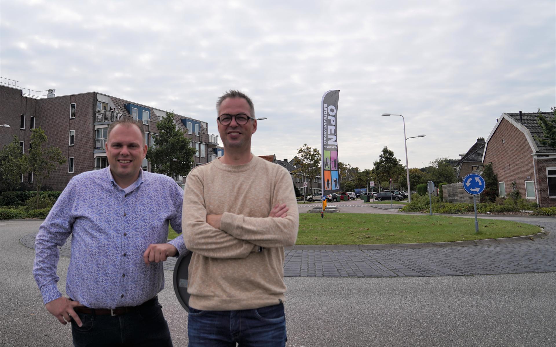 Het bestuur van de stichting Open Bedrijvendag Hoogeveen is uitgebreid met Raymond de Witte (links) en Roel Rauwerdink.   