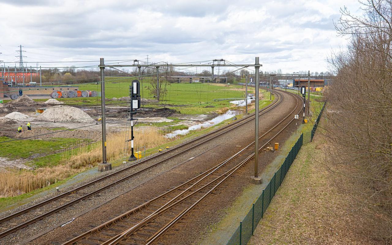 De spoorboog bij Hoogeveen wordt aangepakt in mei.