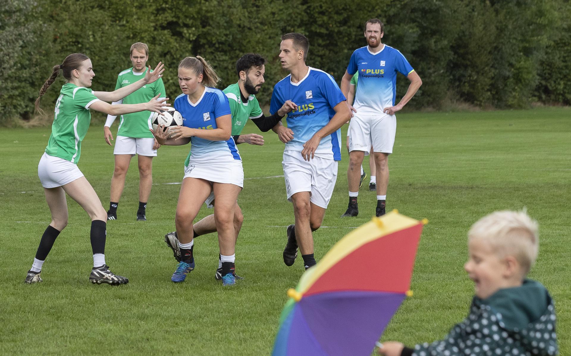 Tijdens de wedstrijd HHV tegen Duko in 2022.