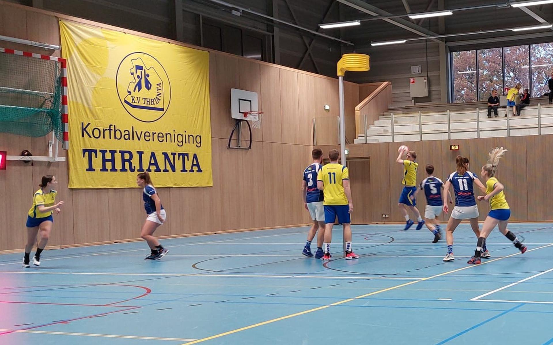 Thiranta aanvallend tegen Oerterp.