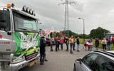 Boeren demonstreren bij Hoogeveen. Foto: DVHN