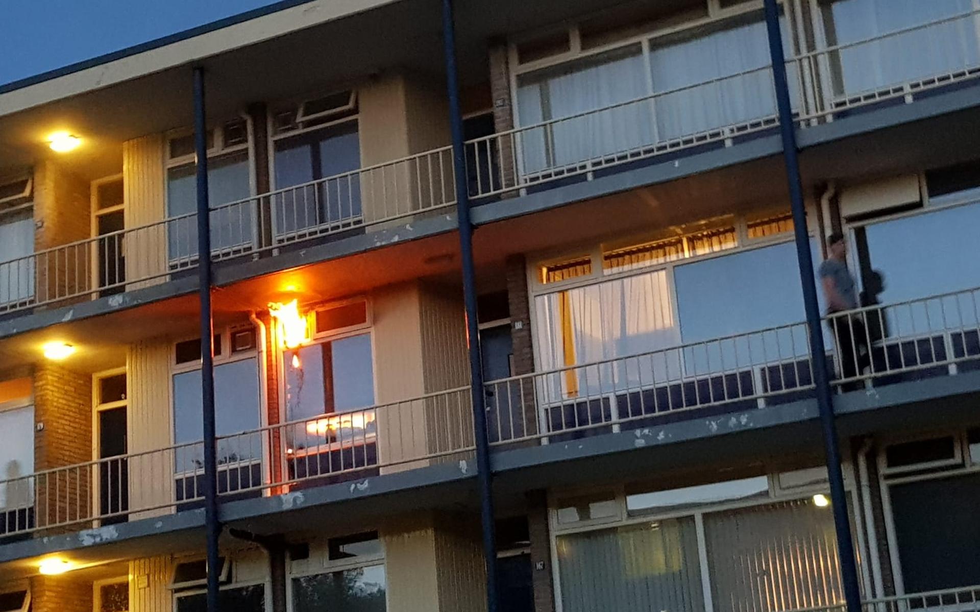 Keukenbrand in flat in Hoogeveen.