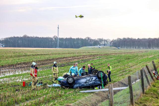 Gewonde bij ernstig ongeluk op A37 bij Hollandscheveld
